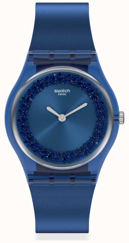 Swatch SIDERAL BLUE | Original Gent | Blue Silicone Strap | Blue Dial ...