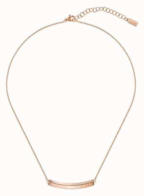 BOSS Jewellery Women's | Insignia | Rose Gold PVD Steel | Necklace 1580019