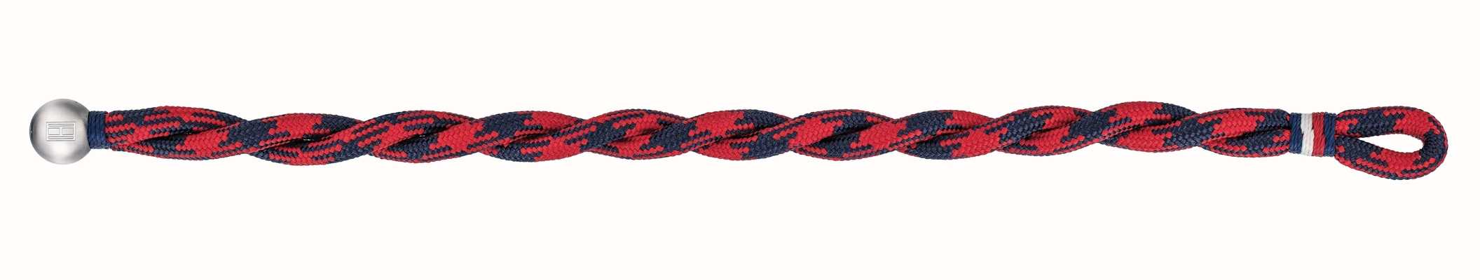 Tommy Hilfiger Red Blue Nylon Cord Bracelet 2790048