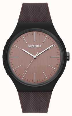 Superdry Black Soft Touch Silicone Black Dial SYG344B