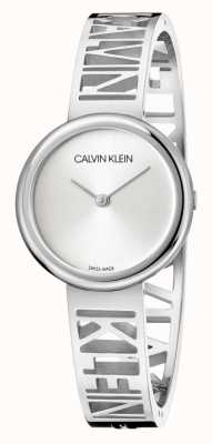 Calvin Klein MANIA | Stainless Steel Bracelet | Silver Dial | Size M KBK2M116