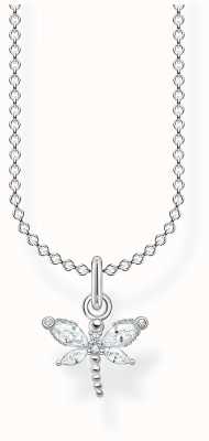 Thomas Sabo Sterling Silver Dragonfly Necklace | White Stones KE2097-051-14-L45V