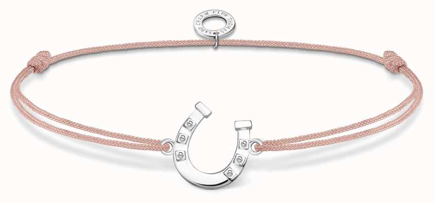 Thomas Sabo Little Secrets | Pink Nylon Horseshoe Bracelet LS124-173-19-L20V