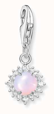 Thomas Sabo Sterling Silver Shimmering Opal Effect Charm Pendant 1866-166-7