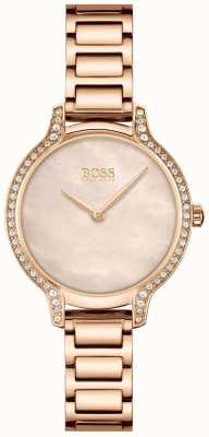 BOSS | Gala | Women's | Rose Gold Bracelet | Rose Gold Pearl Dial | 1502556