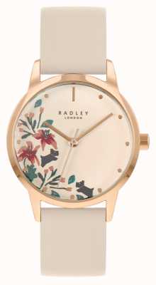 Radley Women's Nude Leather Strap | Nude Floral Dial RY21260A