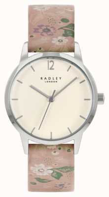 Radley Women's Pink Floral Leather Strap | Cream Dial RY21231A