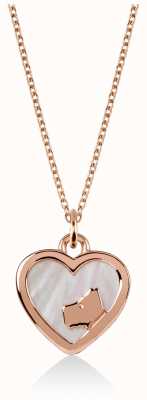 Radley Jewellery Love | Heart | Dog | Rose Gold Plated Silver | Pendant Necklace RYJ2060