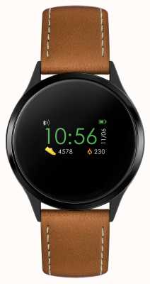 Reflex Active Series 4 Smart Watch | Colour Touch Screen | Brown Strap RA04-1000