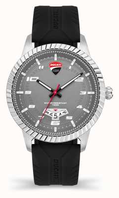 Ducati DT005 | Grey Dial | Black Silicone Strap DTWGN2019501