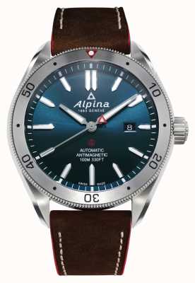 Alpina Alpiner 4 Automatic (44mm) Blue Dial / Brown Leather AL-525NS5AQ6