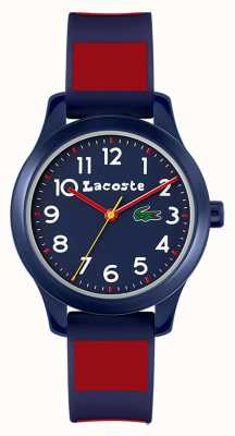 Lacoste Kid's 12:12 | Blue & Red Silicone Strap | Blue Dial 2030035