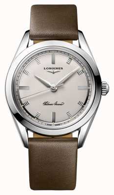 LONGINES | Heritage | Silver Arrow | Brown Leather Strap L28344722