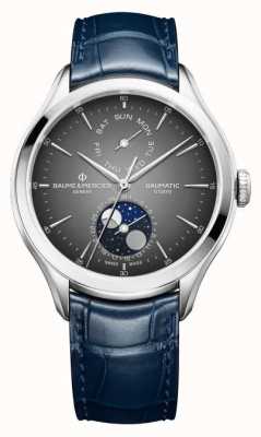 Baume & Mercier Men's | Clifton Baumatic | Moonphase | Blue Leather Strap M0A10548