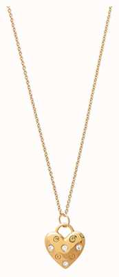 Olivia Burton Classic Heart Gold Plated Necklace OBJSAN03