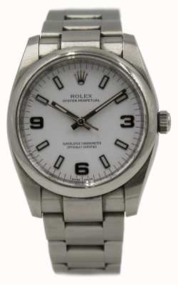 Pre-owned Rolex Oyster Perpetual 34mm Stainless Steel - Box & Papers J55748