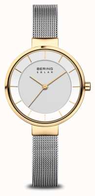 Bering Women's Solar Watch Gold/Silver 14631-024