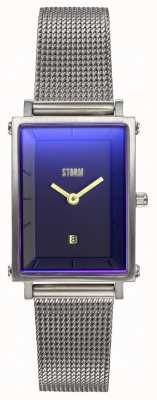 STORM | Issimo Lazer Blue | Silver Steel Mesh Bracelet | Blue Dial | 47489/B