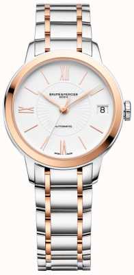 Baume & Mercier Classima | Automatic | White Dial | Two Tone Stainless Steel M0A10269