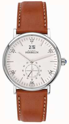 Michel Herbelin Inspiration | Cream Dial | Brown Leather Strap 18247/11GO