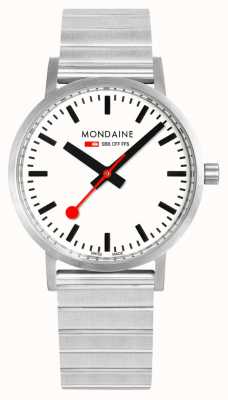Mondaine Classic Metal 40mm | Stainless Steel Bracelet | White Dial A660.30360.16SBJ