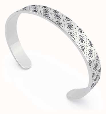 Guess Golden Hour | 8mm Pattern Silver Bangle UBB70141-L