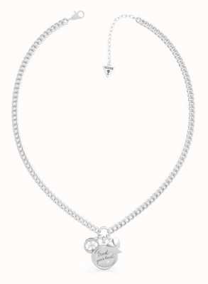 Guess Guess My Feelings | 'Trust Your Heart' Charm | Silver Necklace UBN70038