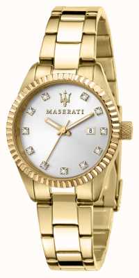 Maserati Woman's Competizione Gold Plated Watch R8853100506