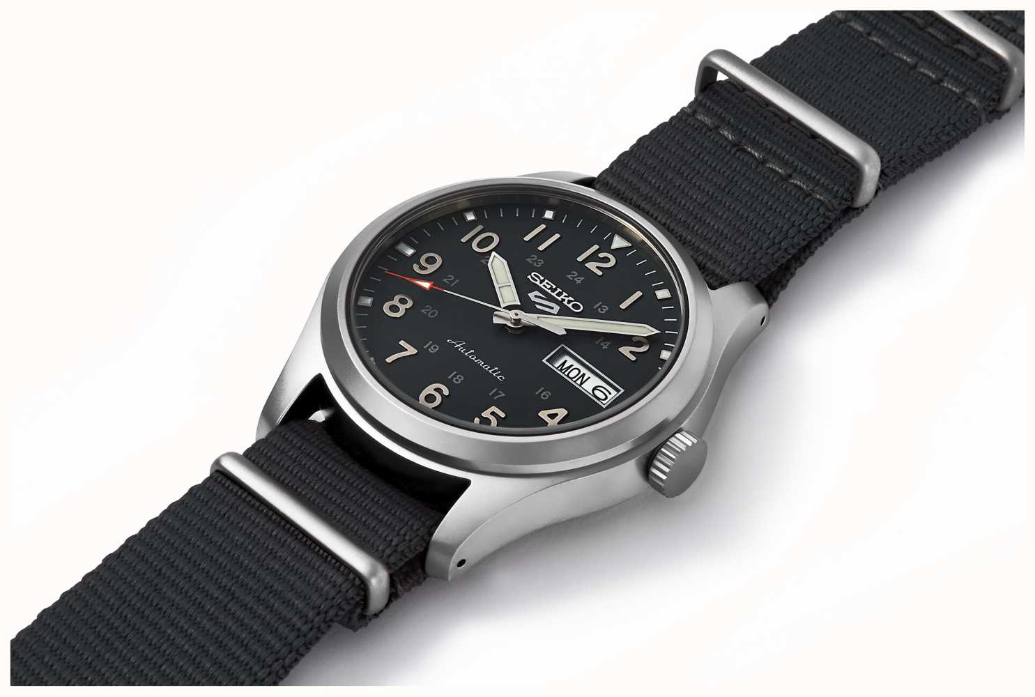 Seiko 5 Sports Field Dark Grey Nylon Strap SRPG31K1 - First Class Watches™