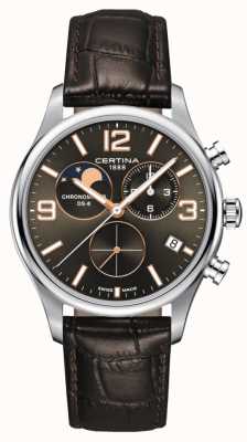 Certina DS-8 Chronograph Moonphase Brown Dial C0334601608700