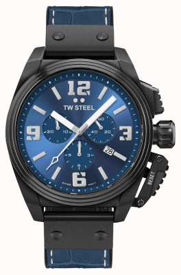 TW Steel Canteen Black PVD Plated Blue Dial TW1016