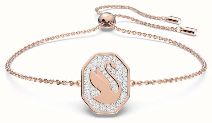Swarovski Signum Swan Rose Gold Tone Adjustable Bracelet 5621107