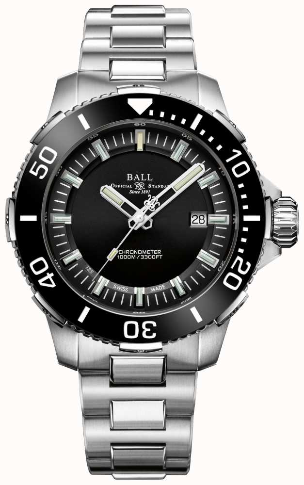 Ball Watch Company DeepQUEST Ceramic Black Dial Watch DM3002A-S3CJ-BK ...
