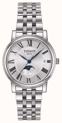 Tissot Women's Carson Moon Phase | Silver Dial | Stainless Steel T1222231103300
