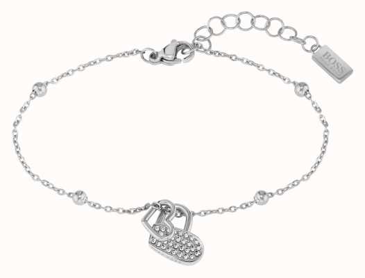 BOSS Jewellery Soulemate Stainless Steel Heart Bracelet 1580215