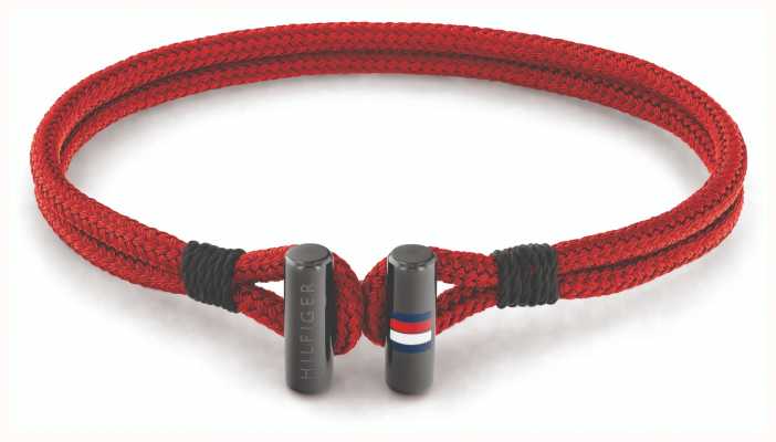 Tommy Hilfiger Men's Nylon Red Bracelet 2790335