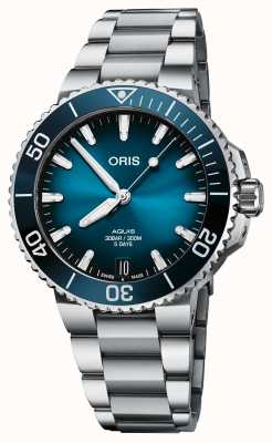 ORIS Aquis Date Calibre 400 Automatic (41.5mm) Blue Dial / Stainless Steel Bracelet 01 400 7769 4135-07 8 22 09PEB
