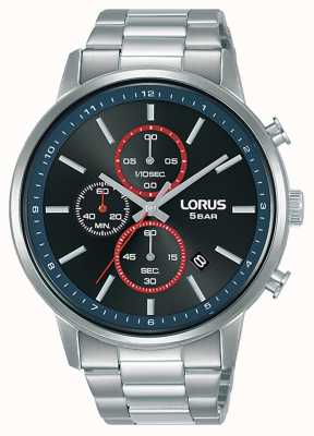 Lorus Chronograph Quartz Black Sunray Dial RM397GX9
