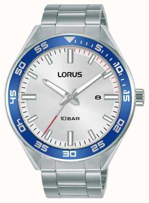 Lorus Sports Quartz Watch Silver Sunray Dial RH939NX9
