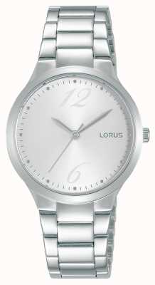 Lorus Women's Silver Sunray Dial Stainless Steel Bracelet RG209UX9