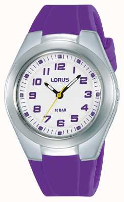 Lorus Kids Purple Silicone Strap and Dial RRX79GX9