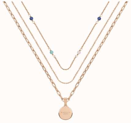 Radley Jewellery Stay Magical Rose-Gold Triple Layered Necklace RYJ2196S