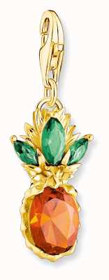 Thomas Sabo Sterling Silver 18K Yellow Gold Plated Pineapple Charm 1879-472-7