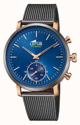 Lotus Men's Connected Watch | Blue Dial | Grey Steel Mesh Bracelet L18805/2