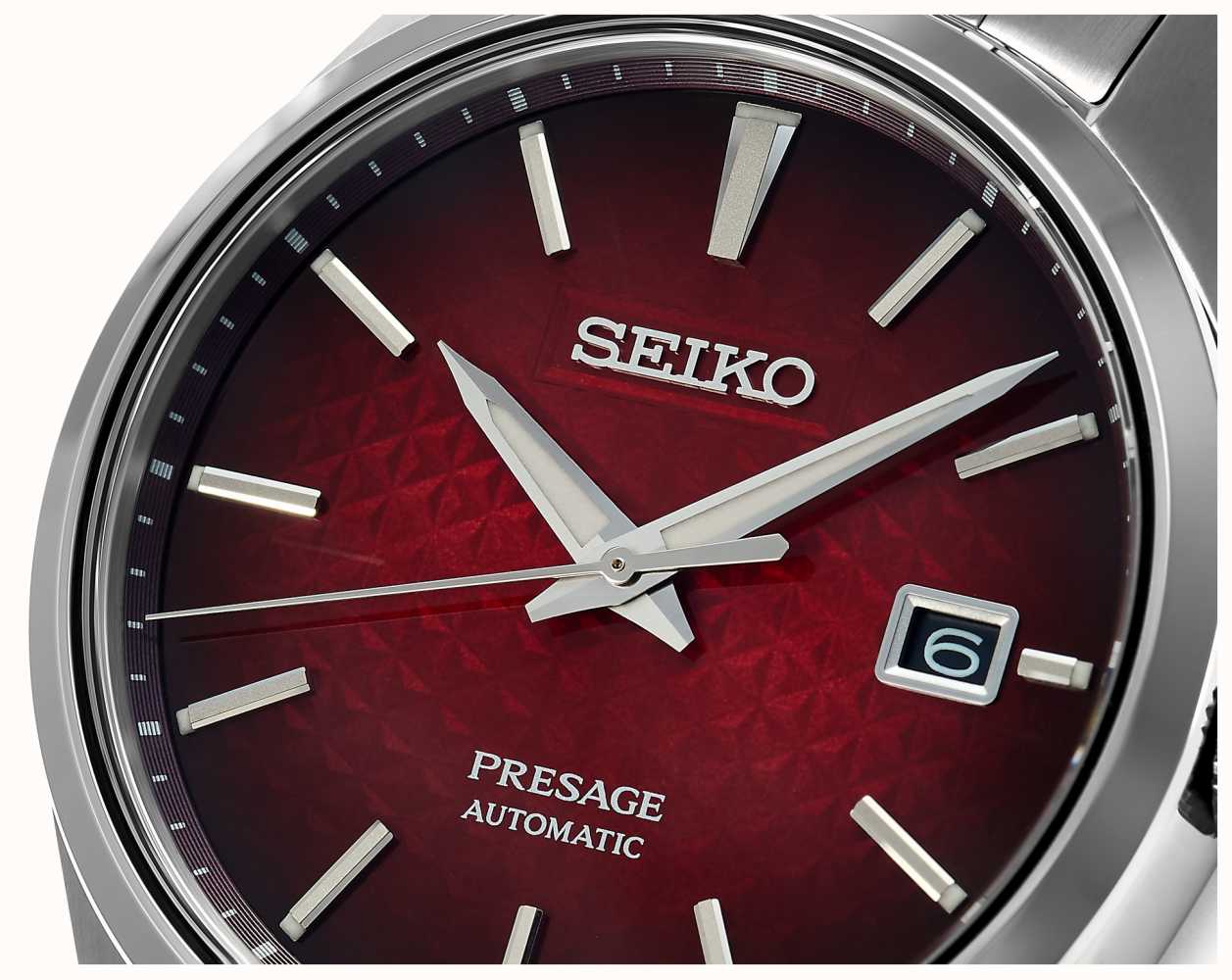 Seiko Presage Sharp Edged Series Red Dial SPB227J1 - First Class Watches™