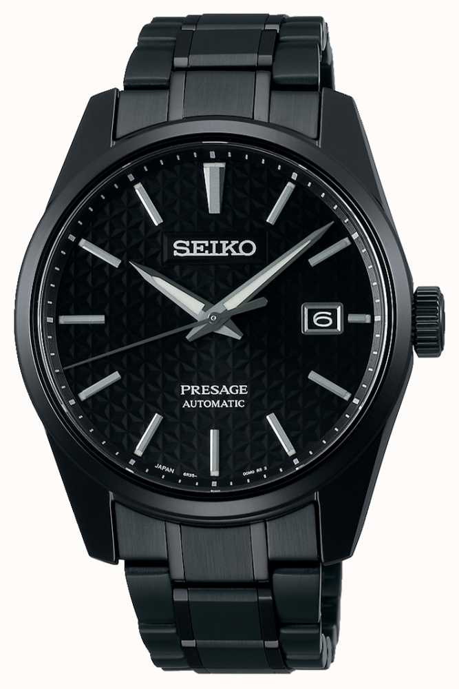 Seiko Presage Sharp Edged Series Monochrome Black Watch SPB229J1 ...