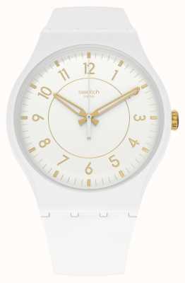 Swatch CHIC PAY! White Silicone Case and Strap SVIW108-5300