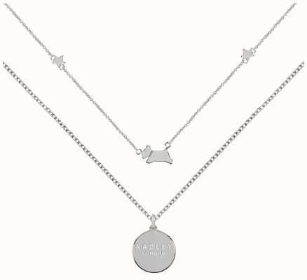 Radley Jewellery Fashion | Sterling Silver Dog & Circle Pendant Necklace RYJ2209S
