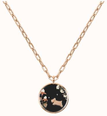 Radley Jewellery Fashion | Rose Gold Plated Sterling Silver Necklace | Circle Charm Pendant RYJ2218S