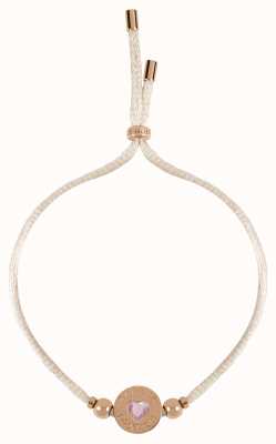 Radley Jewellery Fashion | Nude Nylon Bracelet | Rose Gold Plated Charm RYJ3120